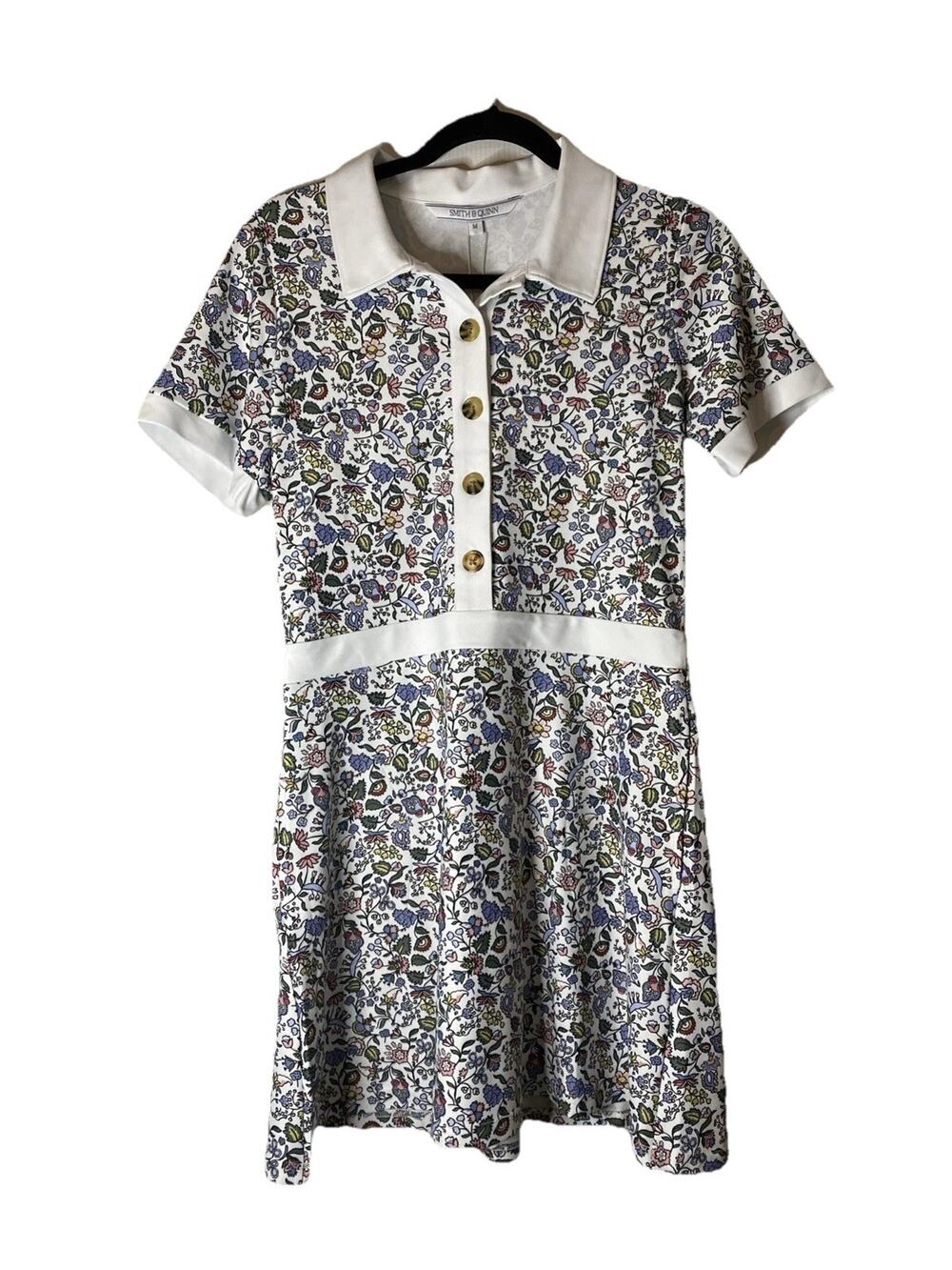 Smith & Quinn Meritt Mini Dress Little Flowers Size M NWT Athleisure Sport Golf
